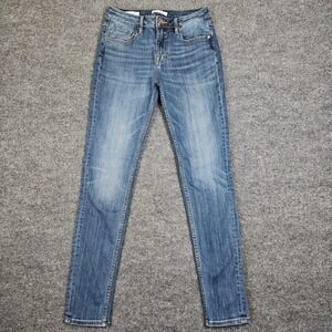 Vigoss Jagger Skinny Jeans Women's 28 Medium Wash Stretch Denim Mid Rise Blue